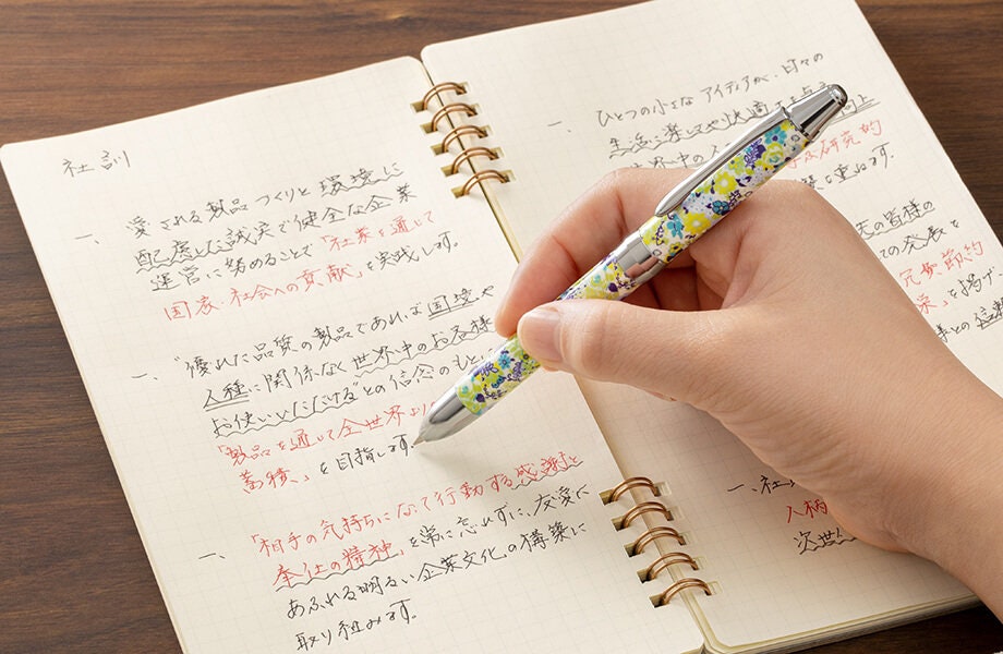 Vicuña EX x Design studio Garageland 0.5mm Textile Design Multifunction Pen