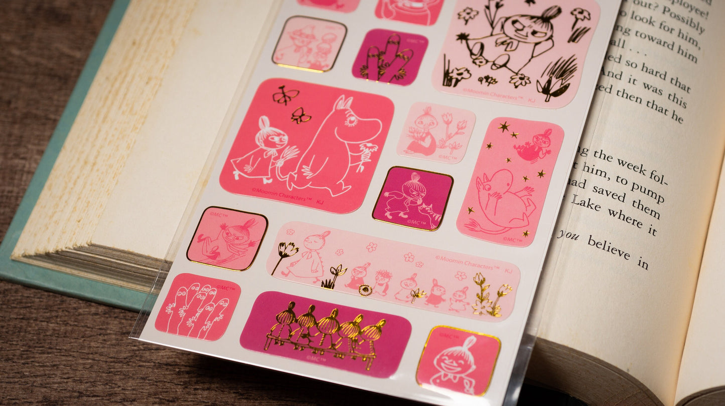 Line Sticker Series Gold Foil Sticker - Little My