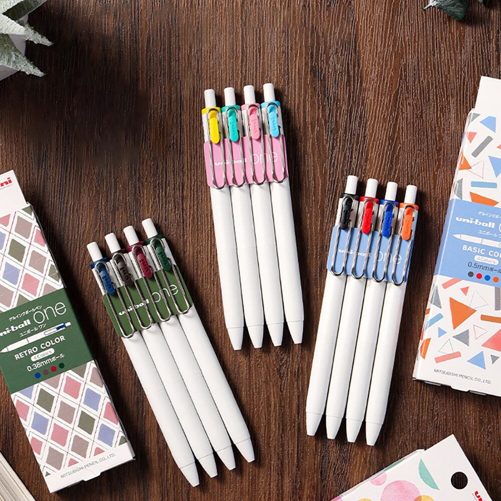 Uni-ball One 0.38mm Gel Pen Set - Retro Color / Pop Color / Basic Color