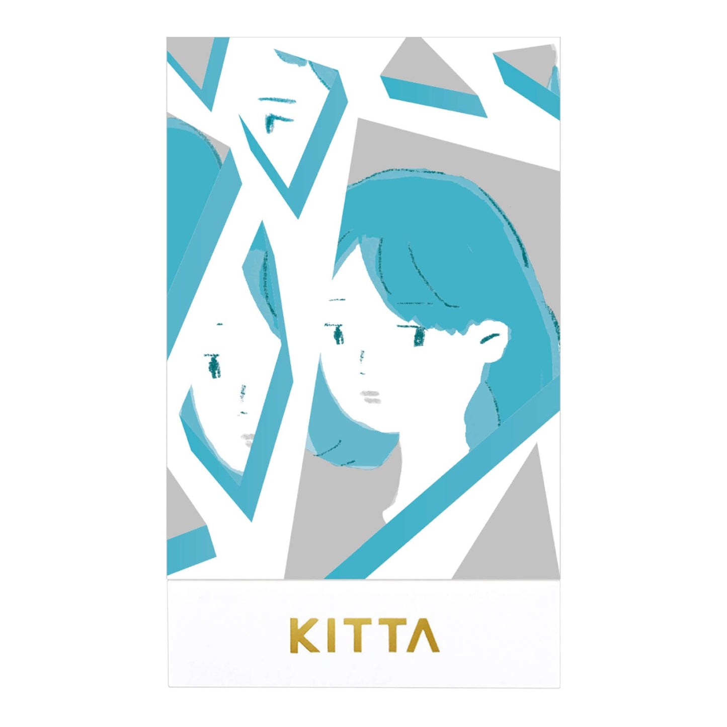 Hitotoki KITTA Wide Series Silver Foil Portable Sticker - Mirror