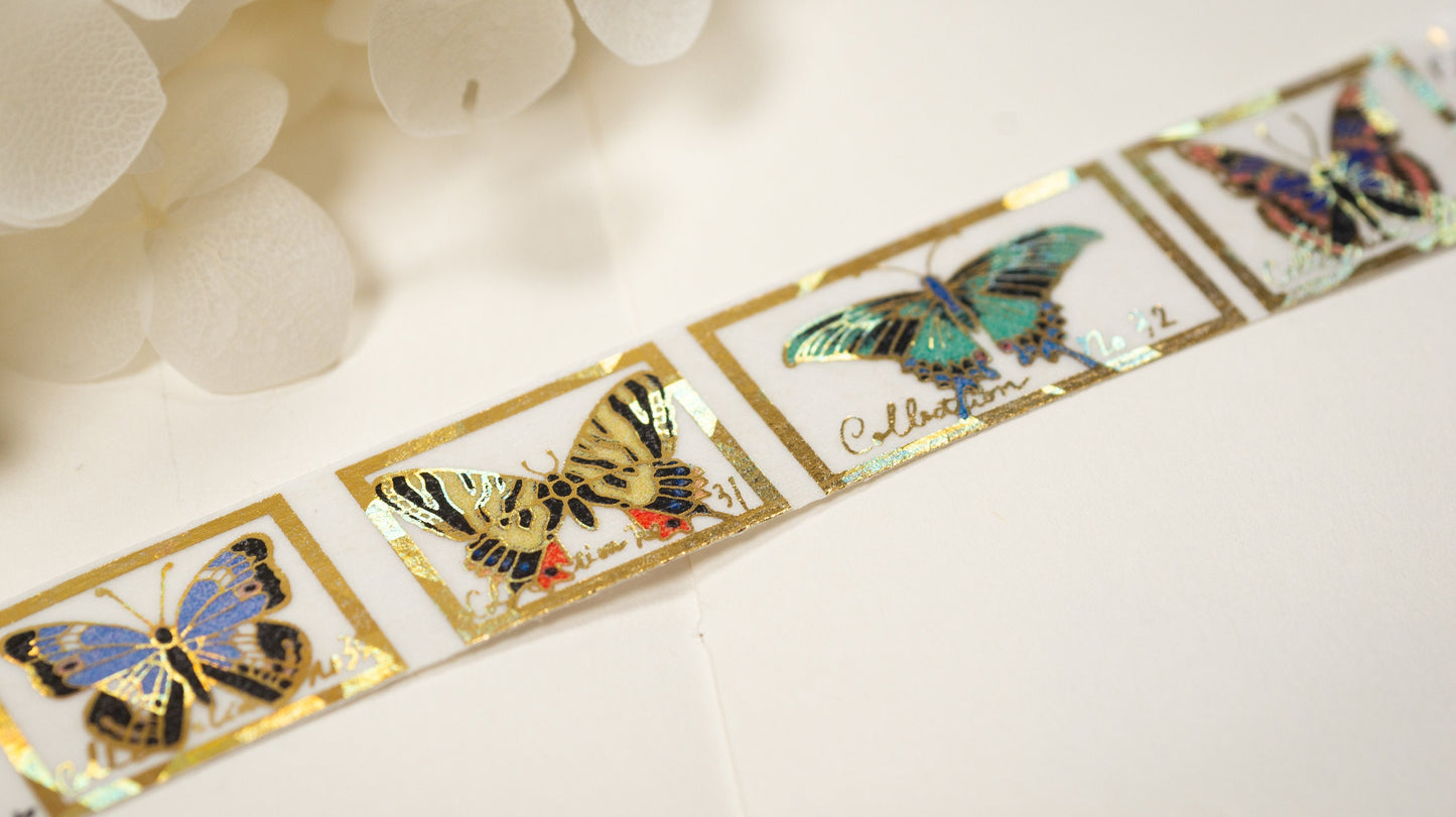 Literature Walk Series Gold Foil Washi Tape - Hermann Karl Hesse The story of Hesses butterfly