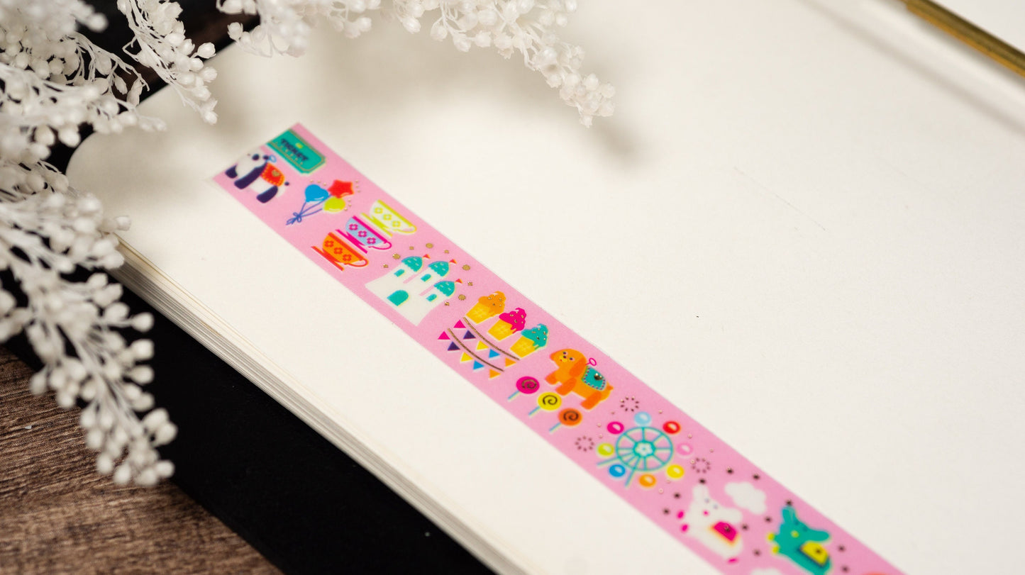 KiraKira Collection Vol.7 Foil Washi Tape - Theme Park