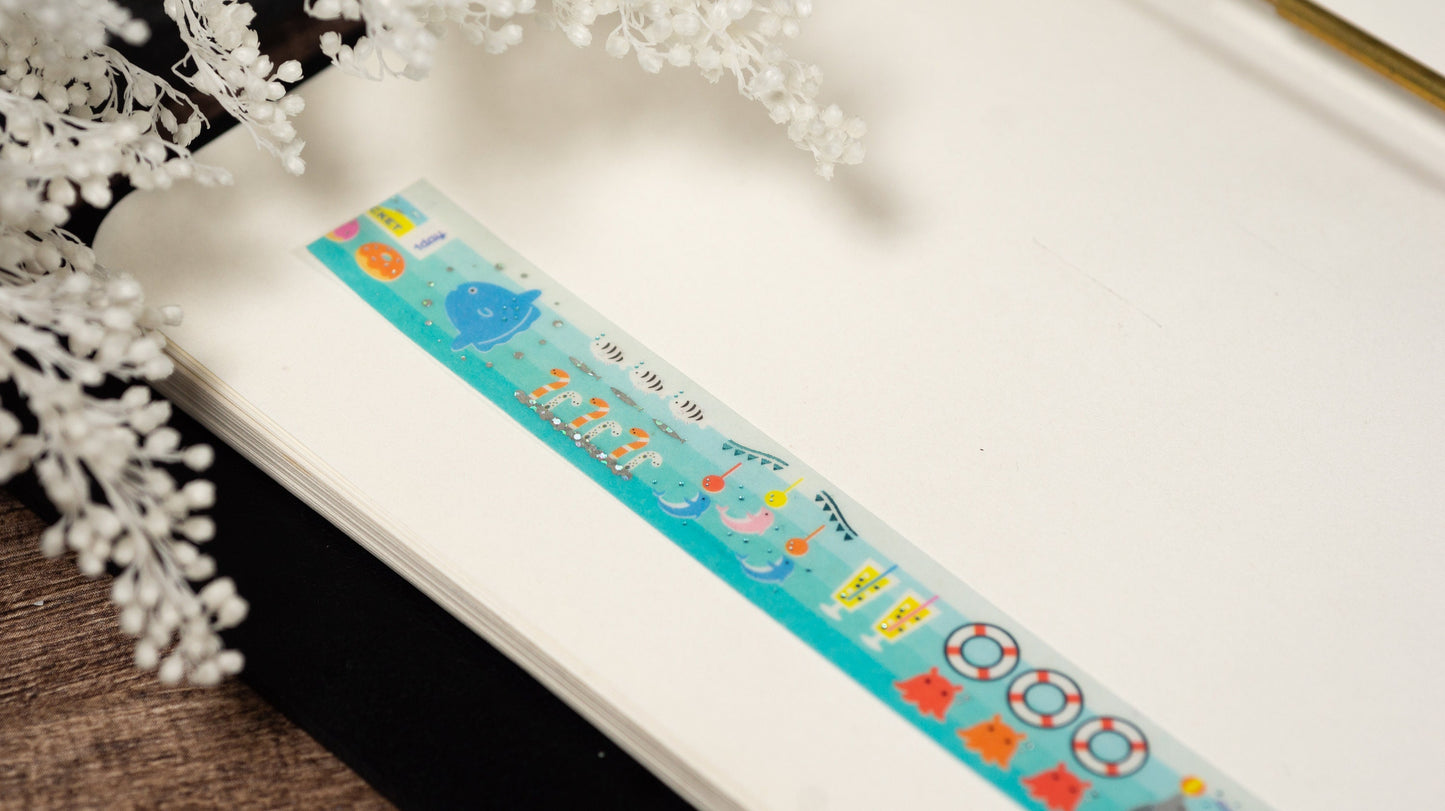 KiraKira Collection Vol.7 Foil Washi Tape - Marine Paradise