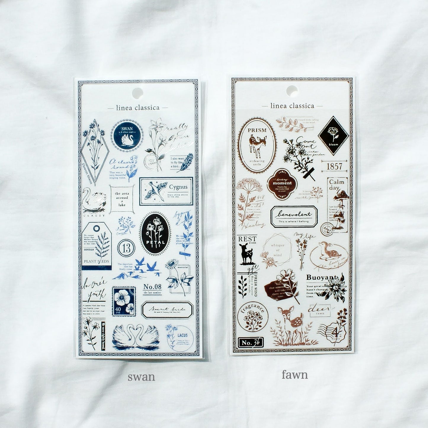 Linea Classica Series Foil Sticker - Fawn