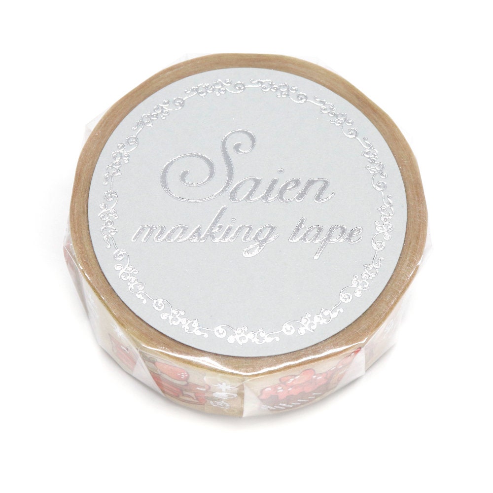 Saien Foil Series Silver Foil Washi Tape - Stawberry Sweet