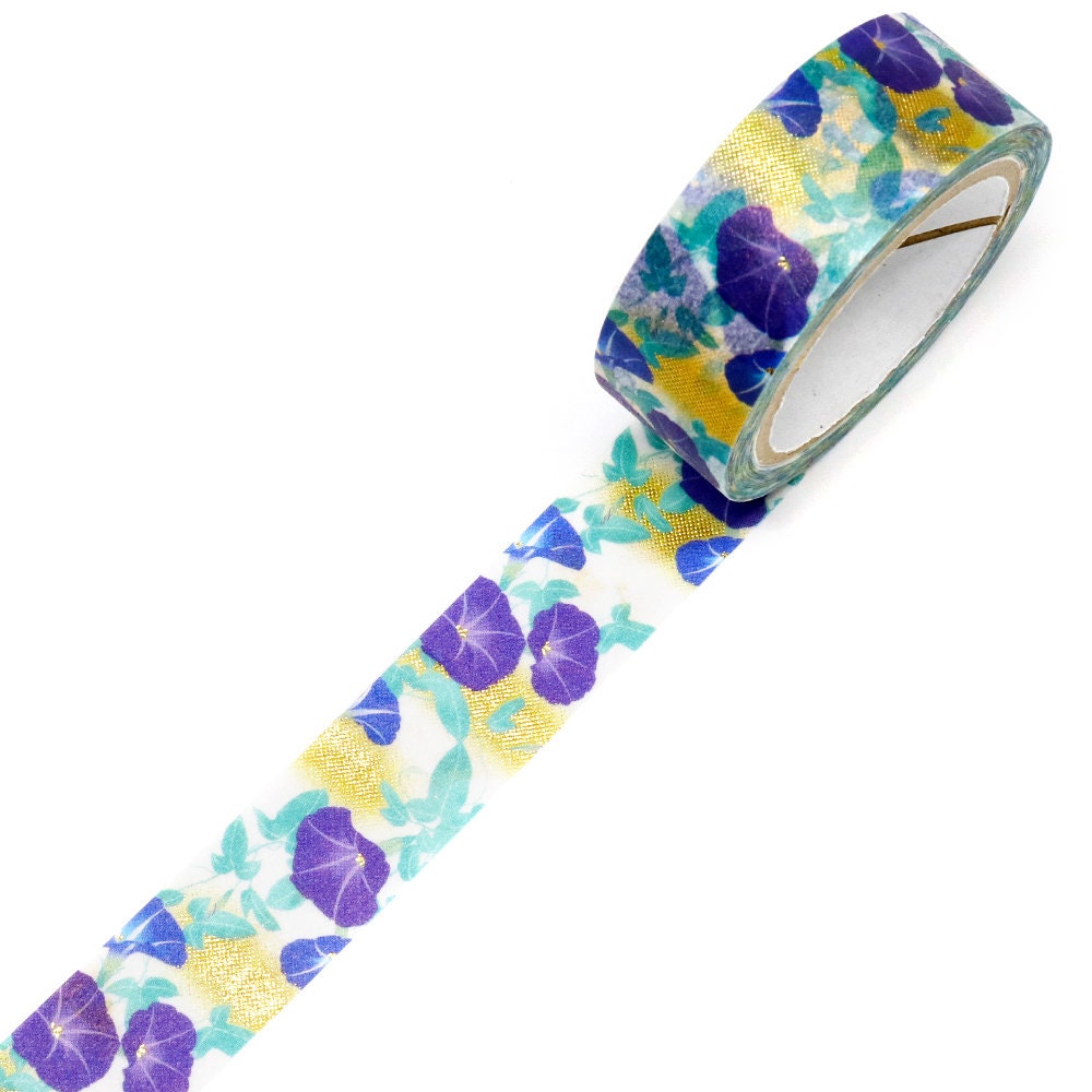 Kimono Hana Series Gold Foil Washi Tape - Early Morning
