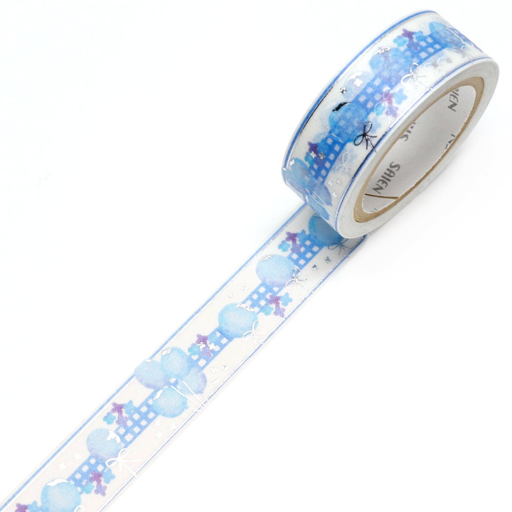 Saien Foil Series Silver Foil Washi Tape - Balloon