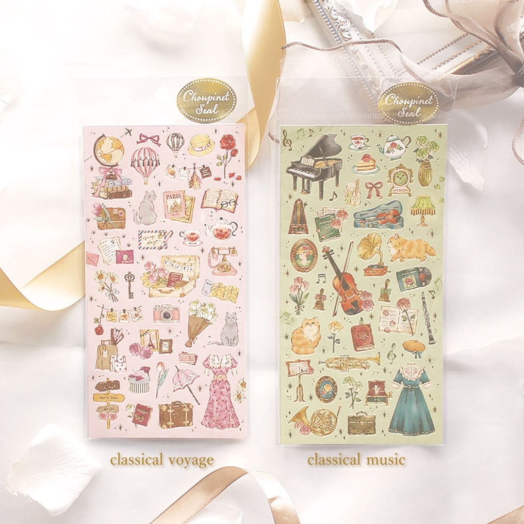 Choupinet Series 2 Gold Foil Sticker - Classical Music