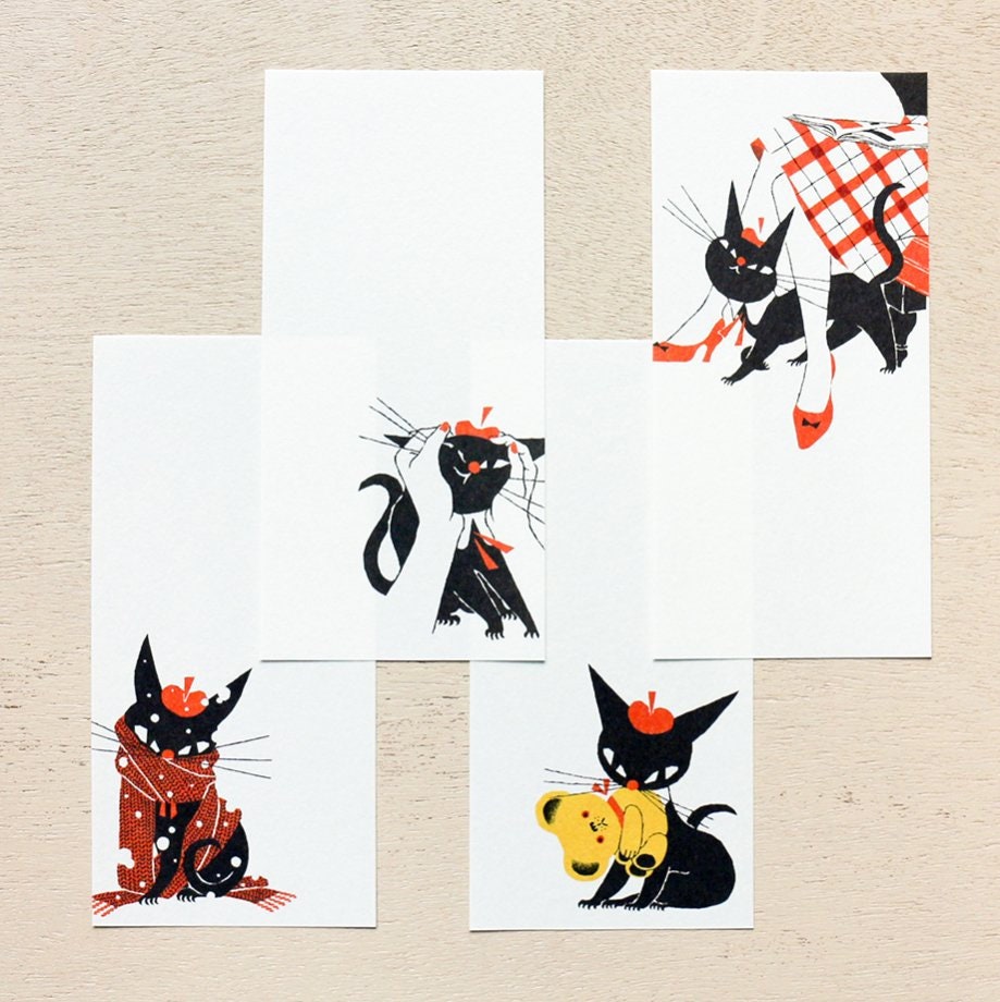 Mini Notepad Series designed by Black Neko - Black Cat Robin B