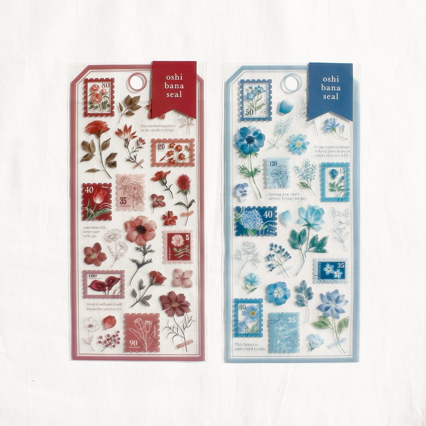 Oshi Bana Scal Series Sticker - Cobalt