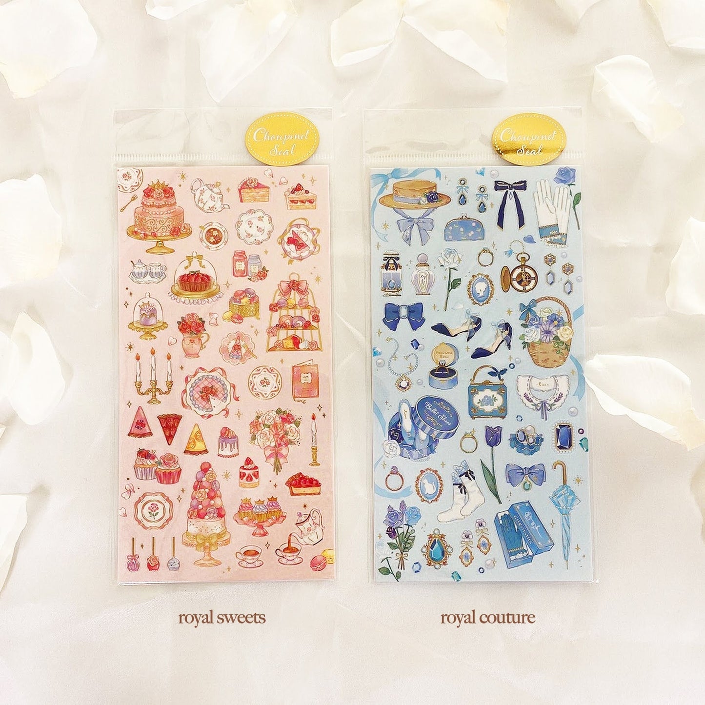 Choupinet Series Gold Foil Sticker - Roayl Couture