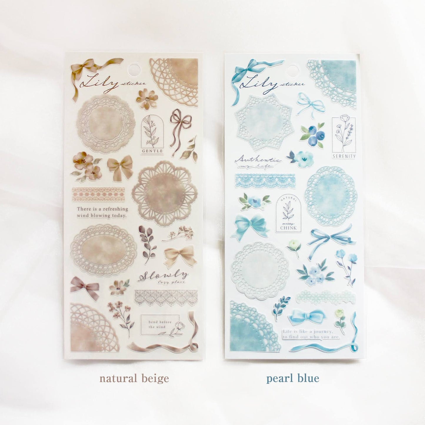 Lily Series Sticker - Pearl Blue