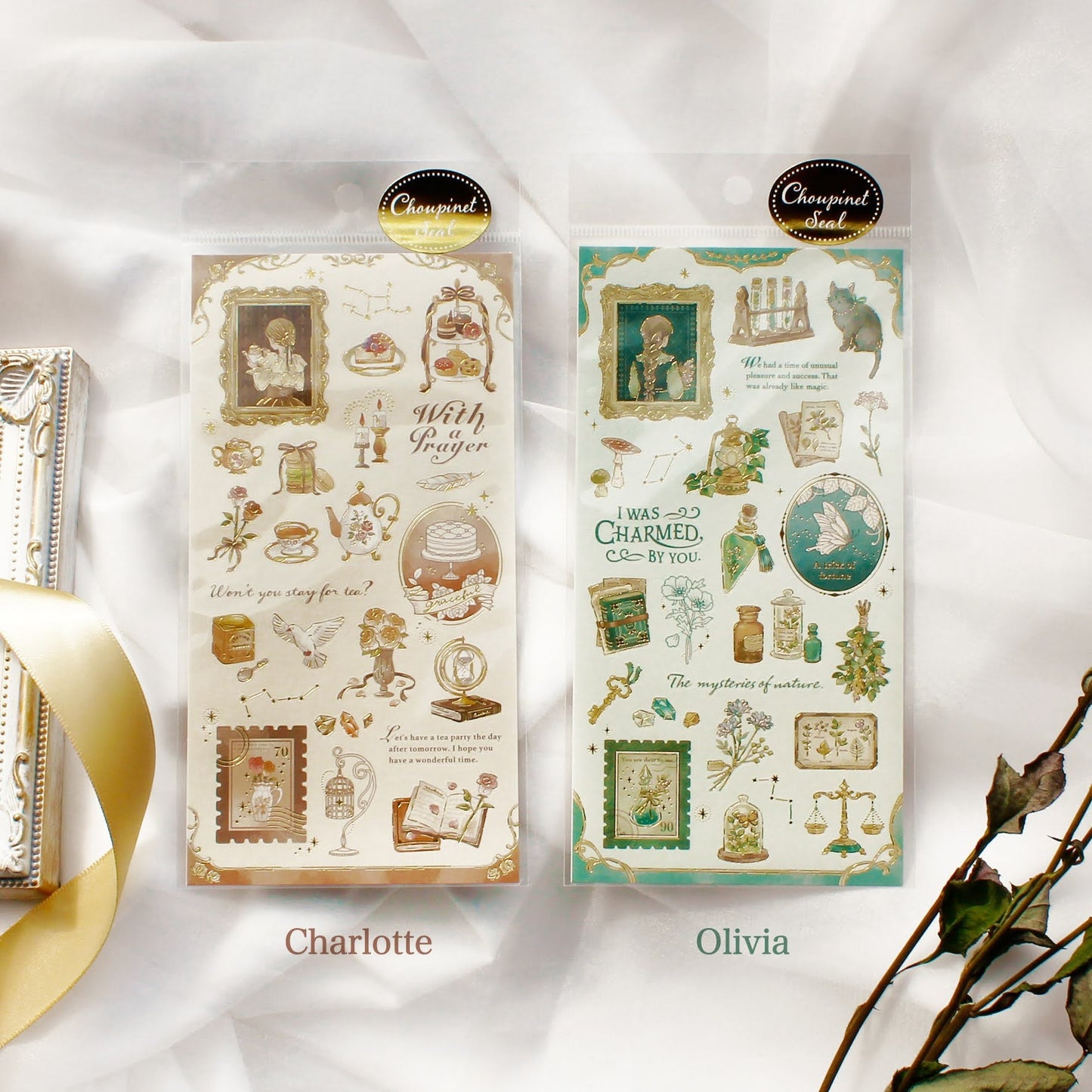 Choupinet Series 3 Gold Foil Sticker - Olivia