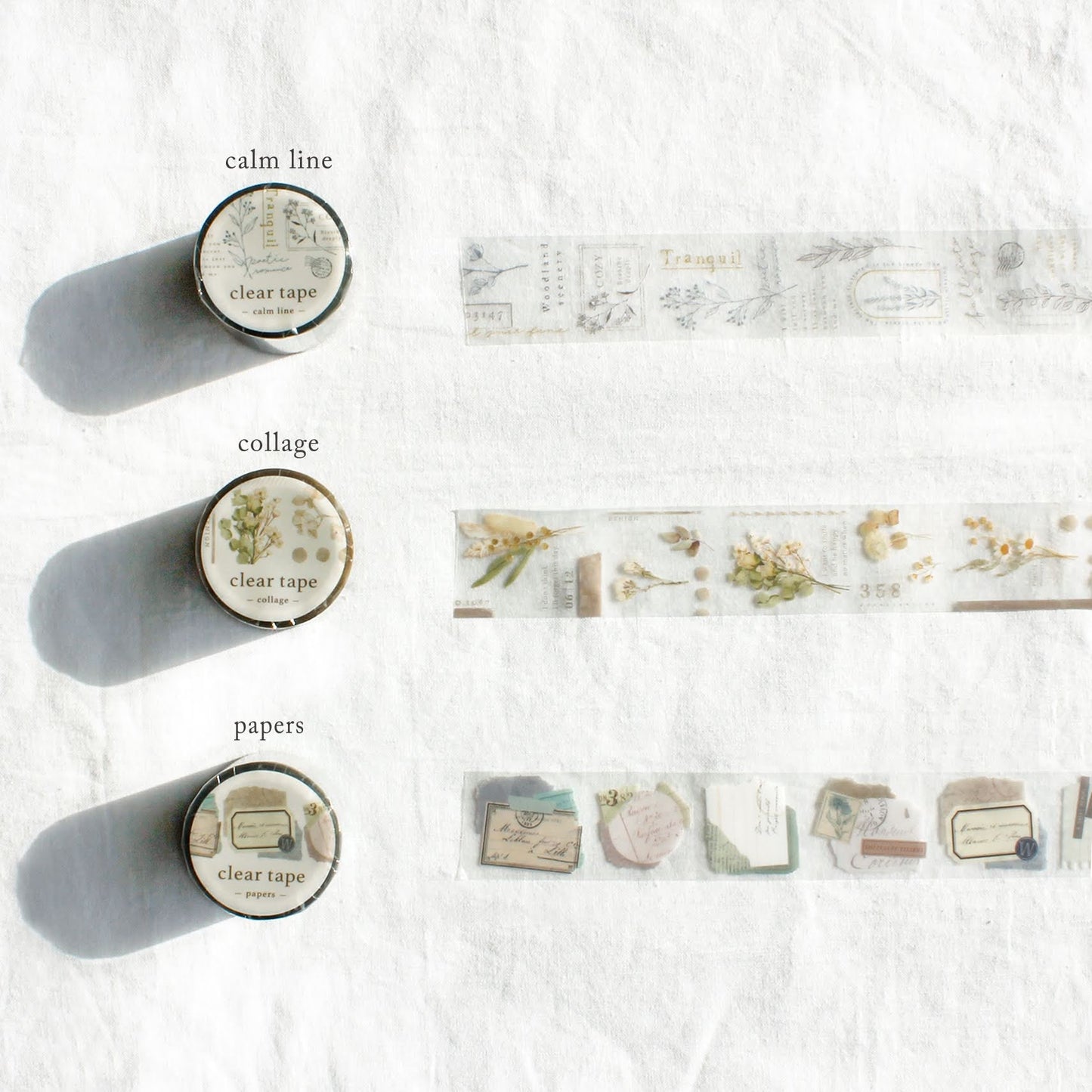 Antique Series Clear Tape - Collage