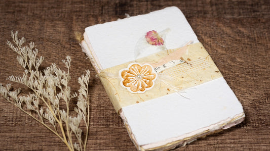 Business Card Mixed Botanical Handmade Paper