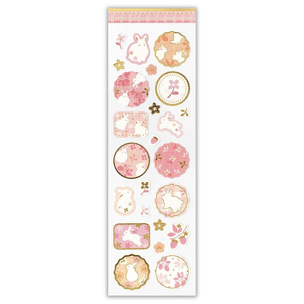 Wanowa Japanese Style Gold Foil Sticker - Rabbit