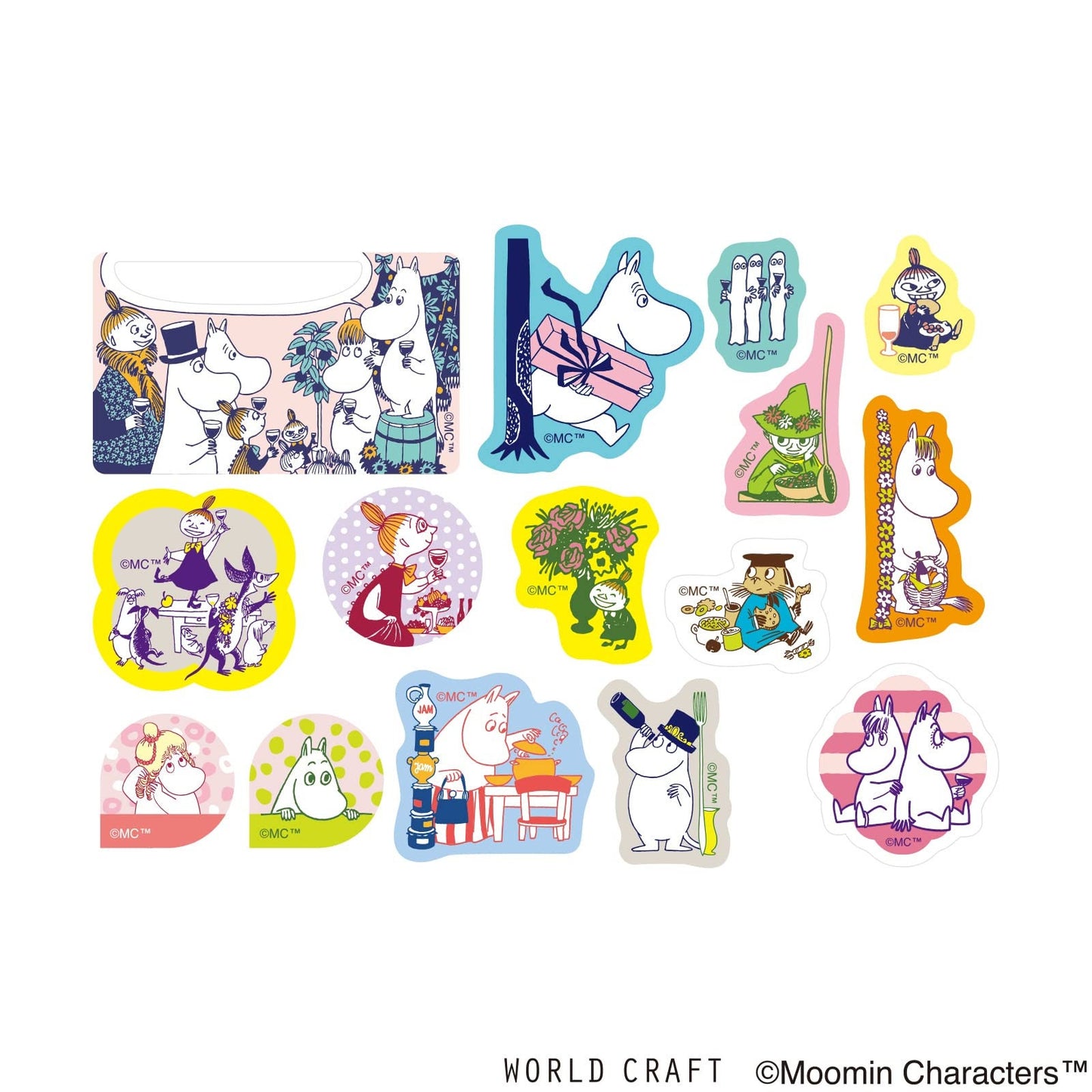 Moomin Limited Flake Sticker Bag - Moomin's Party B