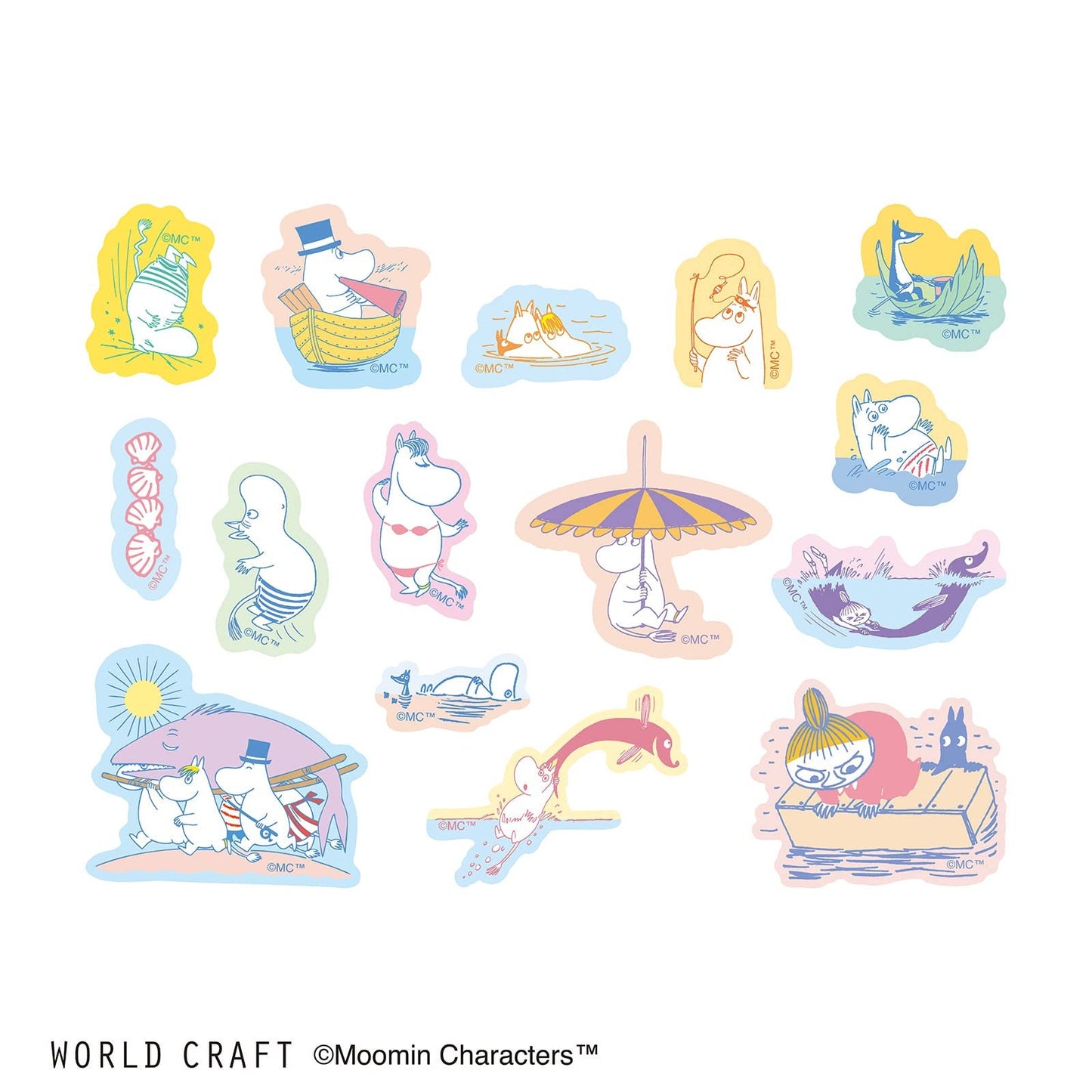 Moomin Limited Flake Sticker Bag - Moominvalley's Sea