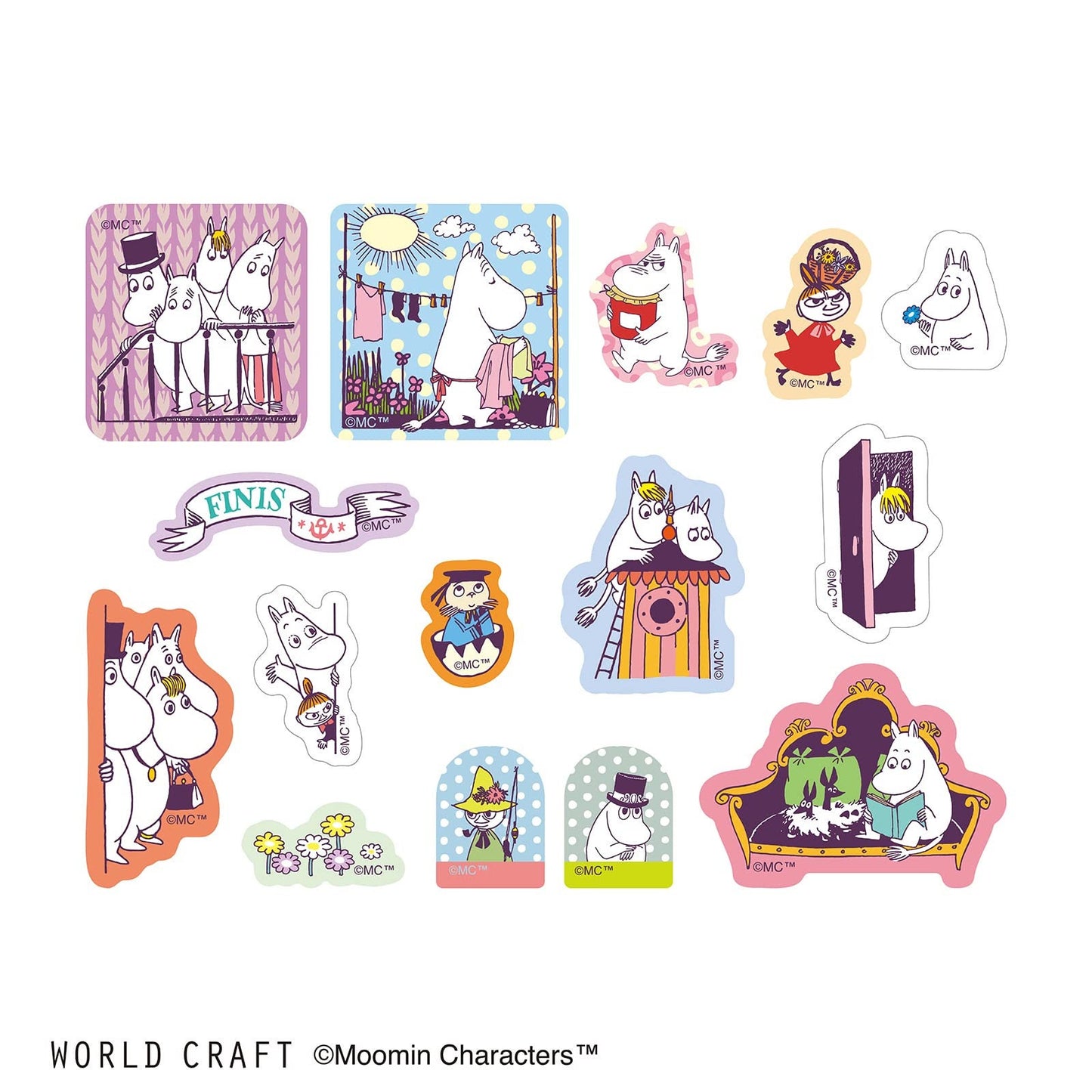 Moomin Limited Flake Sticker Bag - Moominvalley's Life