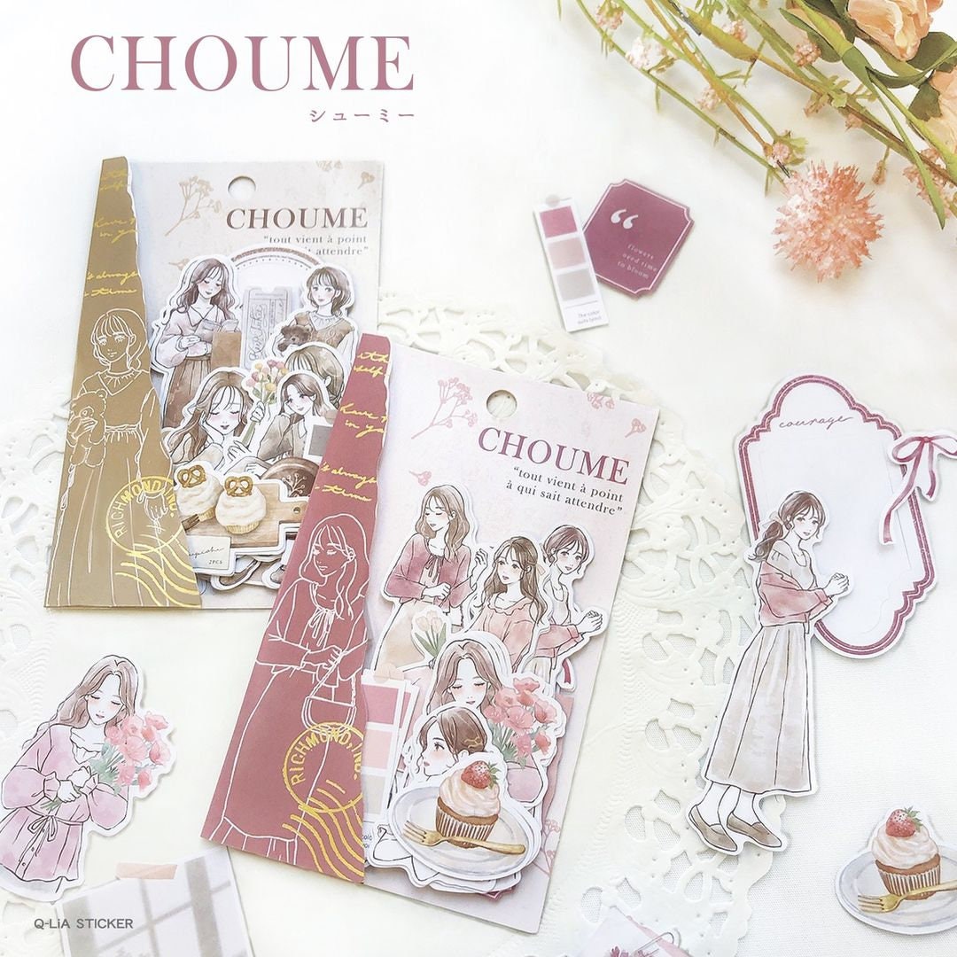 Choume Series Flake Sticker - Hyacinth