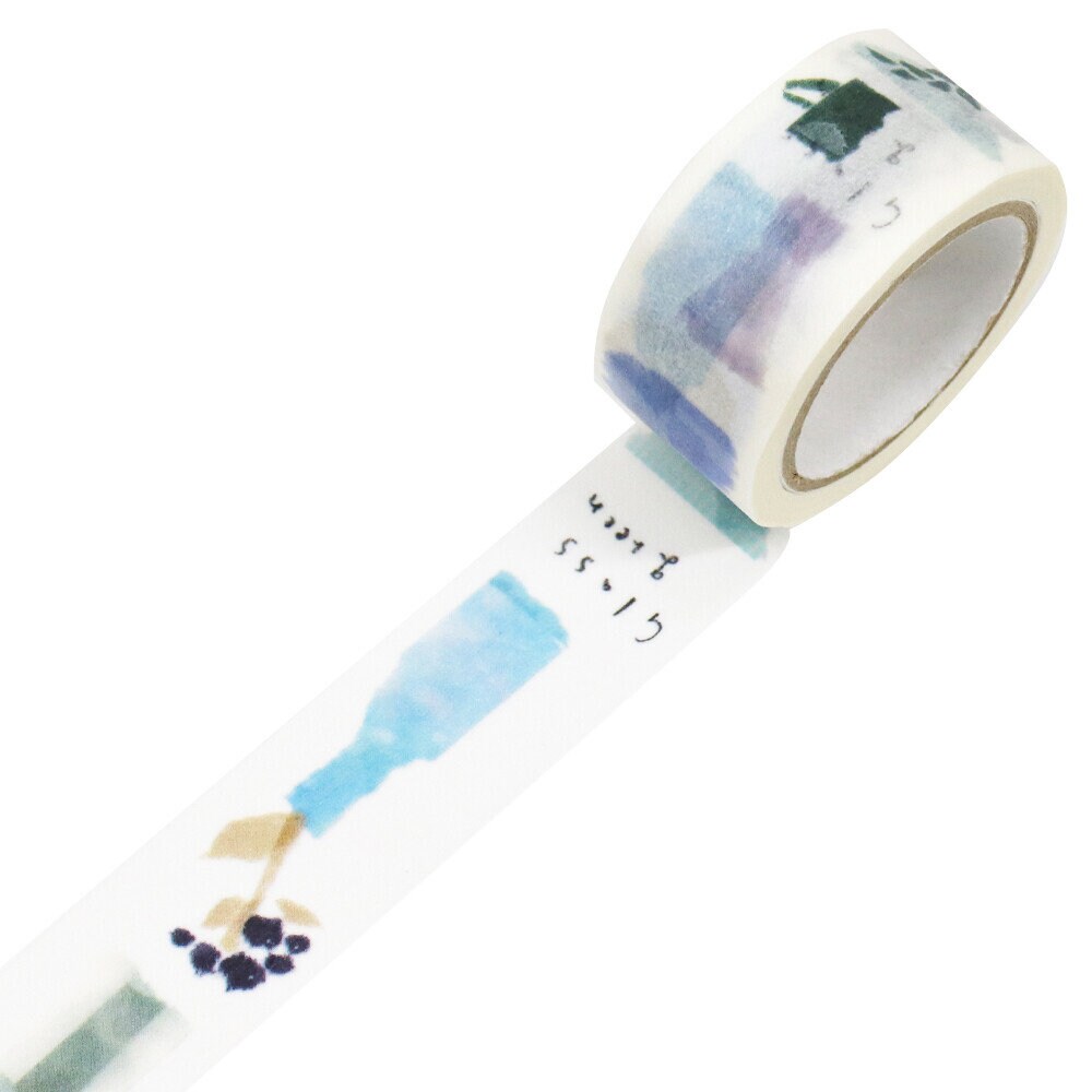 Saien Artist Washi Tape Series designed by Miki Tamura - Glass Green