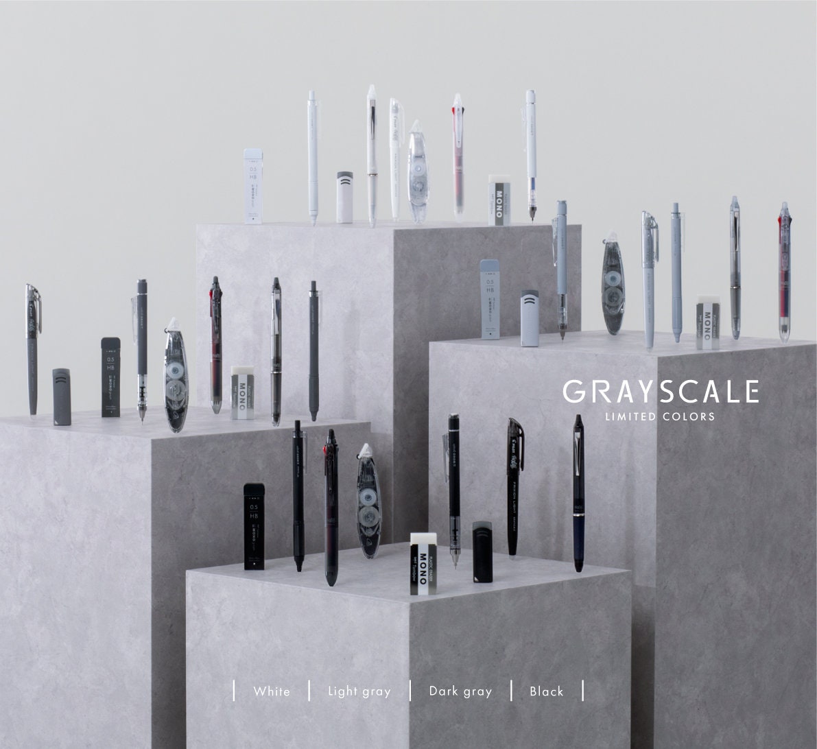 Mono Graph x FRIXION Grayscale 0.5mm Mechanical Pencil