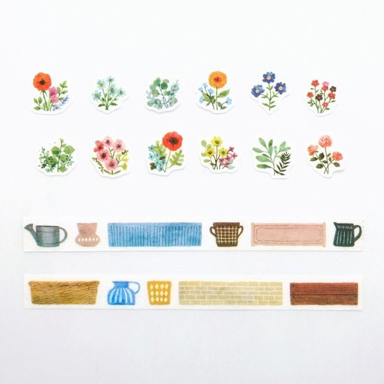 Washi Sticker Roll Series - Flower Garden KALO