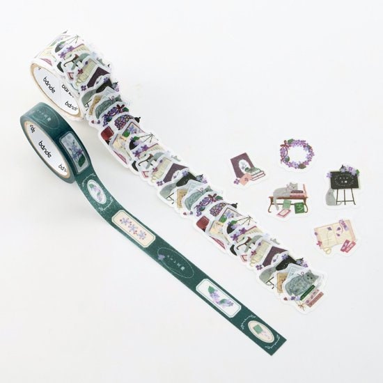 Washi Sticker Roll Series - The Violet Library