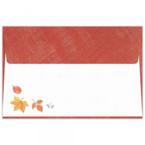 Mini Die cut Letter Writing Set Autumn Series - Leaf