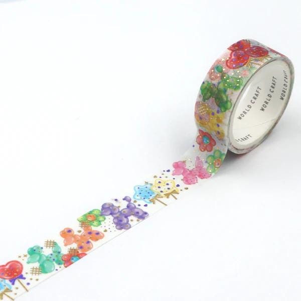 KiraKira Memory Collection Vol.8 Foil Washi Tape - Balloon party
