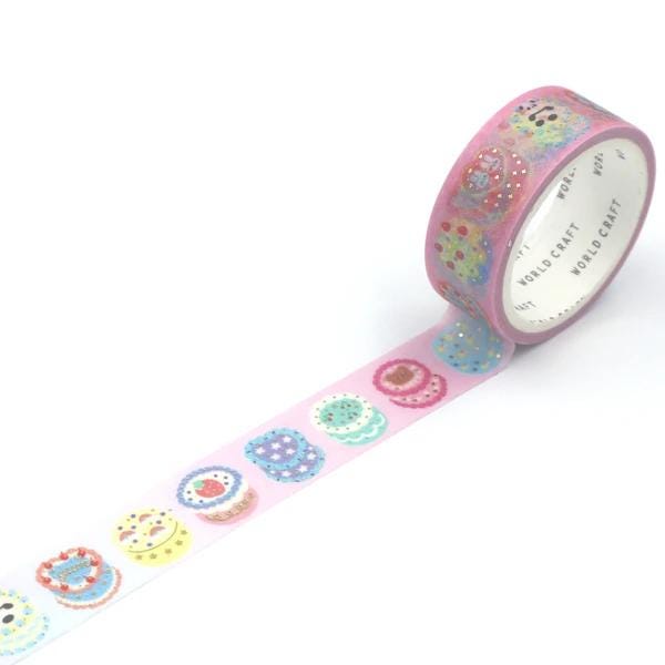 KiraKira Fancy Collection Vol.8 Foil Washi Tape - Saengil cake