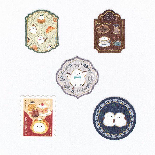 Gold Foil Sticker - Longtailed Tit