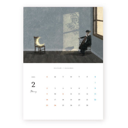 2025 Limited A4 Month Calendar designed by Akira Kusaka