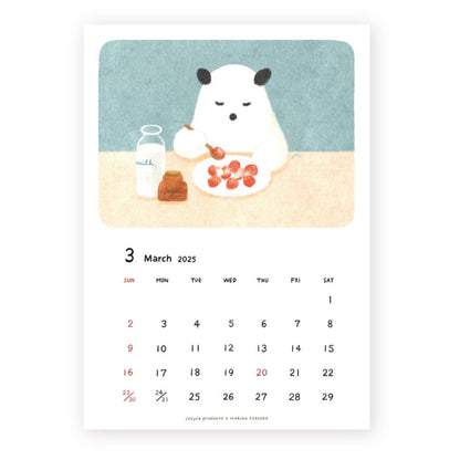 2025 Limited A4 Month Calendar designed by Mariko Fukuoka