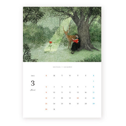 2025 Limited A4 Month Calendar designed by Akira Kusaka