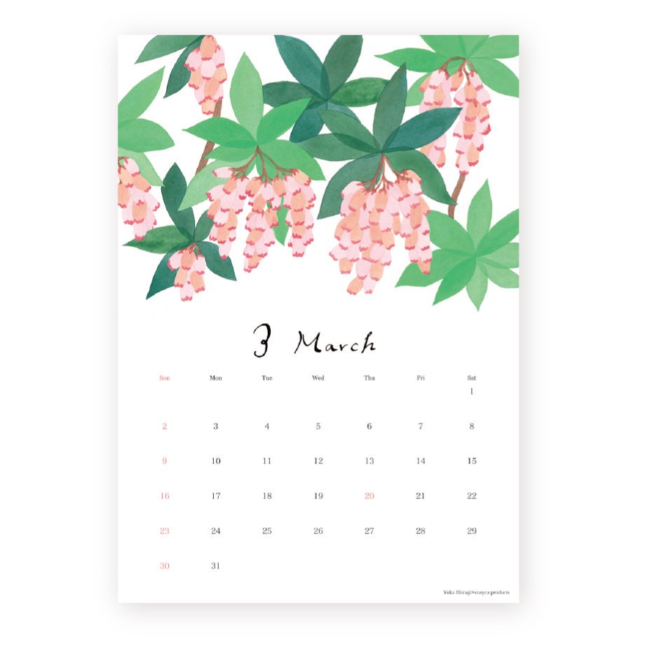 2025 Limited A4 Month Calendar designed by Hiiragi Yuka