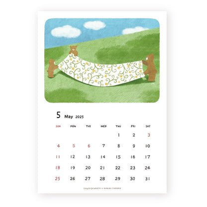 2025 Limited A4 Month Calendar designed by Mariko Fukuoka