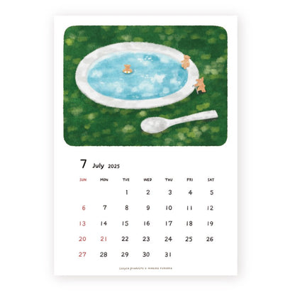 2025 Limited A4 Month Calendar designed by Mariko Fukuoka