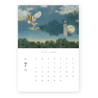 2025 Limited A4 Month Calendar designed by Akira Kusaka