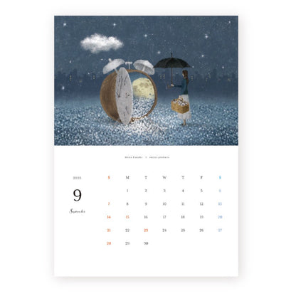 2025 Limited A4 Month Calendar designed by Akira Kusaka