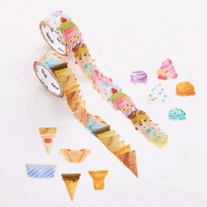 Washi Sticker Roll Series - Ice Cream Shop