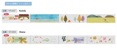 Saien Artist Clear Tape Series designed by Miki Tamura