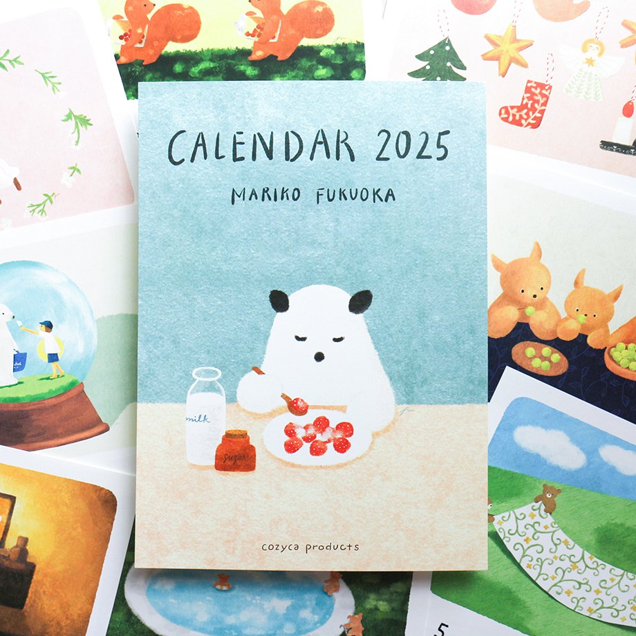 2025 Limited A4 Month Calendar designed by Mariko Fukuoka