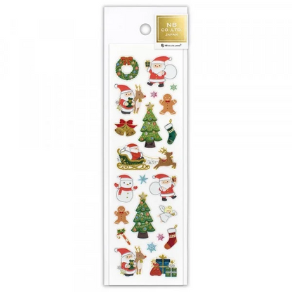 Gem Series Sliver Foil Sticker - Santa and Christmas