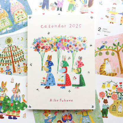 Cozyca Products - 2025 Limited A4 month Calendar designed by Aiko Fukawa