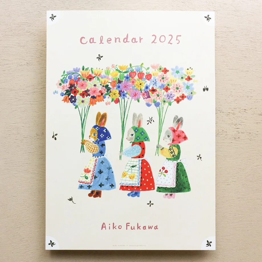 Cozyca Products - 2025 Limited A4 month Calendar designed by Aiko Fukawa