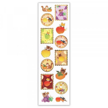 Japanese Style Sticker - Autumn Fruits