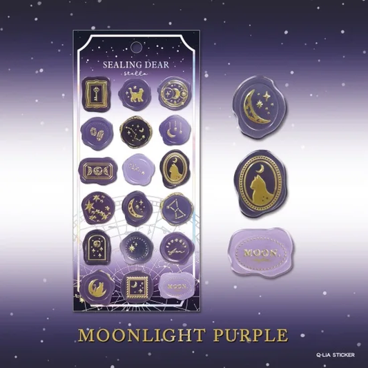 Stella Gold Foil Sticker Series- Moonlight Purple