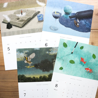 2025 Limited A4 Month Calendar designed by Akira Kusaka