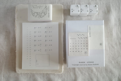 Stone Calendar Stamp Set
